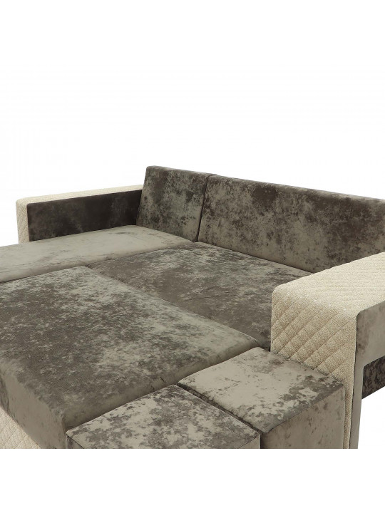 დივანი HOBEL CORNER SONYA BROWN MONACO 5/BROWN  BONCUK 6 L (5)