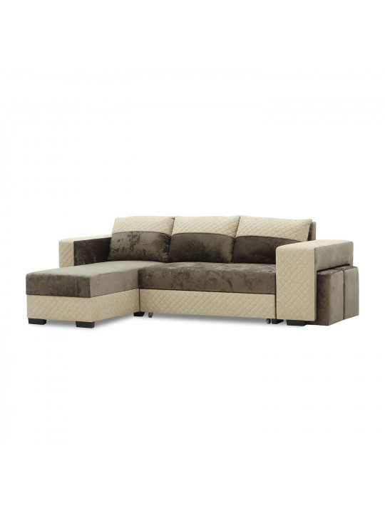 დივანი HOBEL CORNER SONYA BROWN MONACO 5/BROWN  BONCUK 6 L (5)