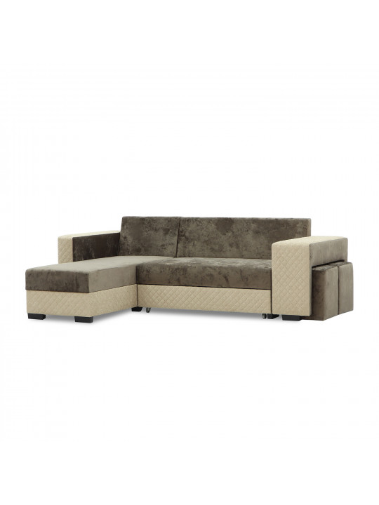 დივანი HOBEL CORNER SONYA BROWN MONACO 5/BROWN  BONCUK 6 L (5)