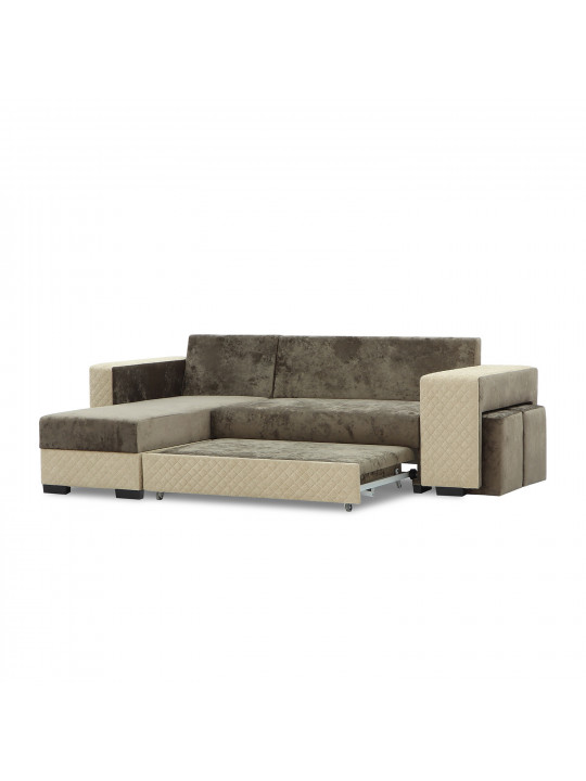 დივანი HOBEL CORNER SONYA BROWN MONACO 5/BROWN  BONCUK 6 L (5)