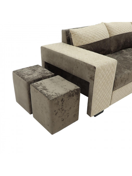 დივანი HOBEL CORNER SONYA BROWN MONACO 5/BROWN  BONCUK 6 R (5)