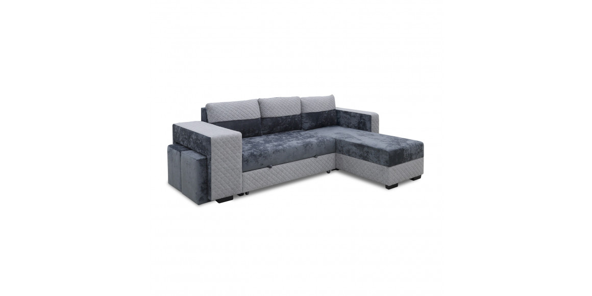 დივანი HOBEL CORNER SONYA DARK GREY MONACO 15/ LIGHT GREY BONCUK 19 R (5)