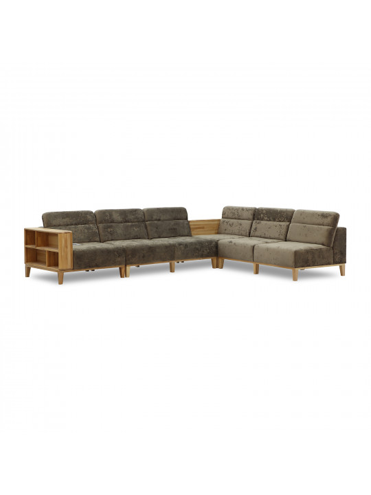 sofa HOBEL CORNER WOOD DARK CAPPUCCINO MONACO 5/ INFINITY 103/INFINITY 290 R(5)