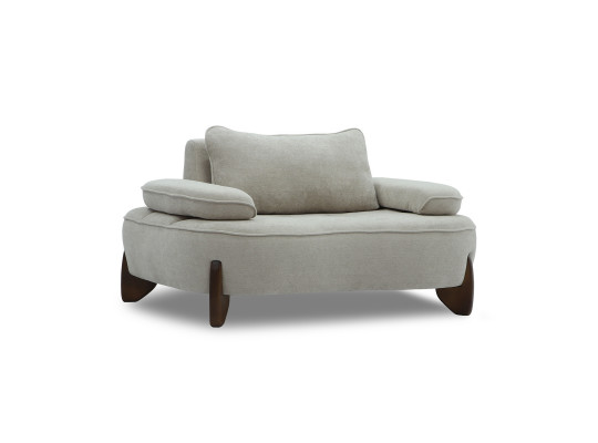 სავარძელი HOBEL DANIA 1 STR CREAM BONCUK 4/ BROWN BEATTO 1012 (1)