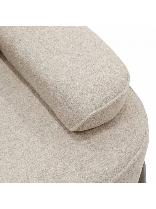 სავარძელი HOBEL DANIA 1 STR CREAM BONCUK 4/ BROWN BEATTO 1012 (1)