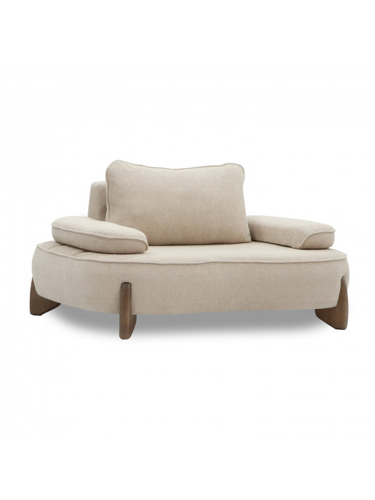 სავარძელი HOBEL DANIA 1 STR CREAM BONCUK 4/ BROWN BEATTO 1012 (1)