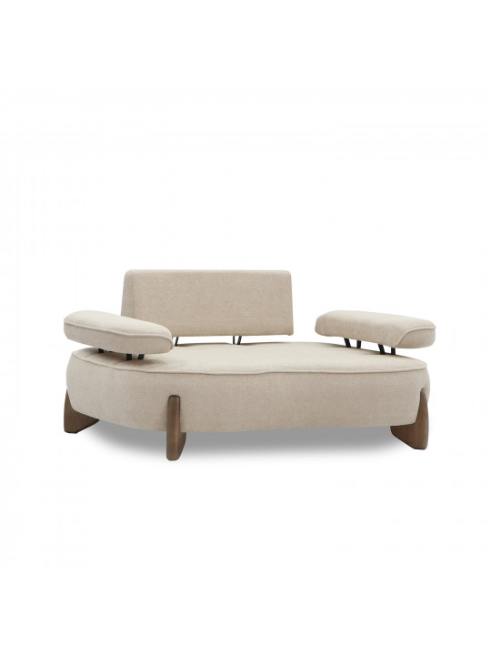 სავარძელი HOBEL DANIA 1 STR CREAM BONCUK 4/ BROWN BEATTO 1012 (1)