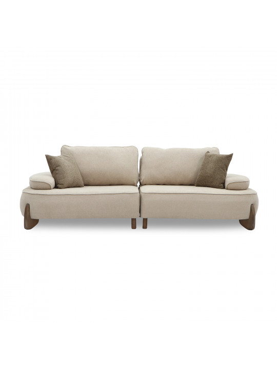 დივანი HOBEL DANIA 2 STR CREAM BONCUK 4/ BROWN BEATTO 1012 (2)