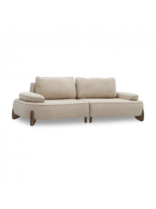 დივანი HOBEL DANIA 2 STR CREAM BONCUK 4/ BROWN BEATTO 1012 (2)