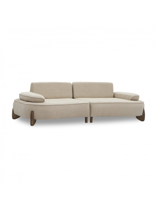 დივანი HOBEL DANIA 2 STR CREAM BONCUK 4/ BROWN BEATTO 1012 (2)