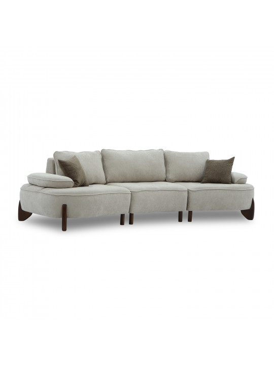 sofa HOBEL DANIA 3 STR CREAM BONCUK 4/ BROWN BEATTO 1012 (3)