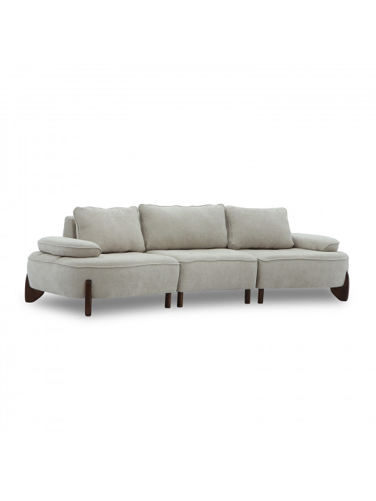 sofa HOBEL DANIA 3 STR CREAM BONCUK 4/ BROWN BEATTO 1012 (3)