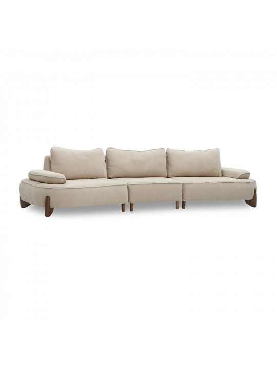 sofa HOBEL DANIA 3 STR CREAM BONCUK 4/ BROWN BEATTO 1012 (3)