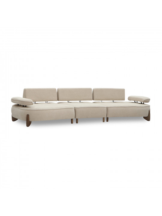 sofa HOBEL DANIA 3 STR CREAM BONCUK 4/ BROWN BEATTO 1012 (3)