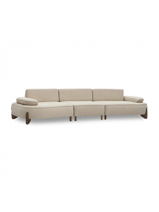 sofa HOBEL DANIA 3 STR CREAM BONCUK 4/ BROWN BEATTO 1012 (3)