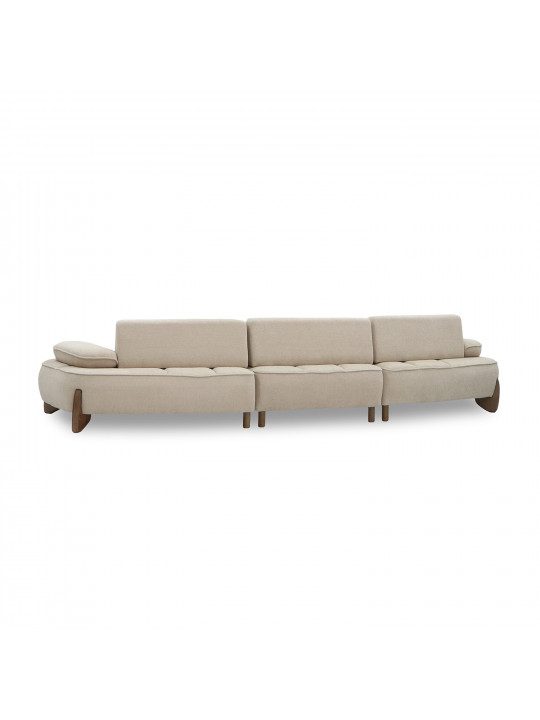 sofa HOBEL DANIA 3 STR CREAM BONCUK 4/ BROWN BEATTO 1012 (3)