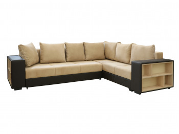 sofa HOBEL CORNER BAR BROWN 3673/ DARK BEIGE BREEZE 7 R(6)