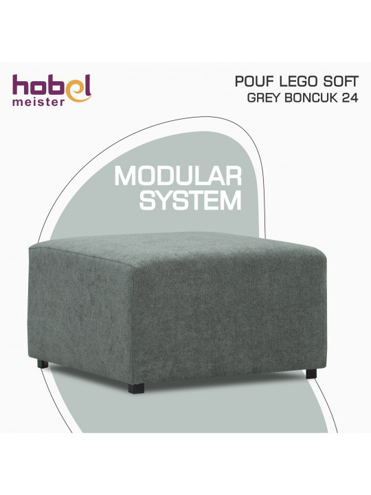armchair HOBEL POUF LEGO SOFT GREY BONCUK 24 (1)