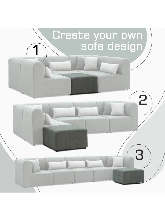 armchair HOBEL POUF LEGO SOFT GREY BONCUK 24 (1)