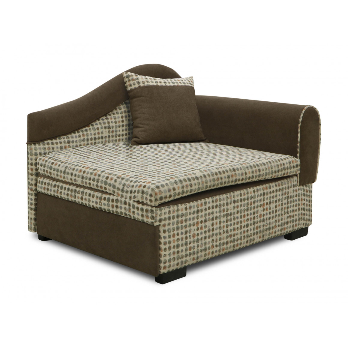 დივანი HOBEL KIDS LUX BROWN BREEZE 8/LAMENIA 1011 R (1)