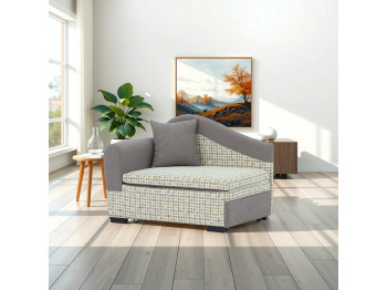 диван HOBEL KIDS LUX CAPPUCCINO SCANDI 19/ LAMENIA 1007 L (1)