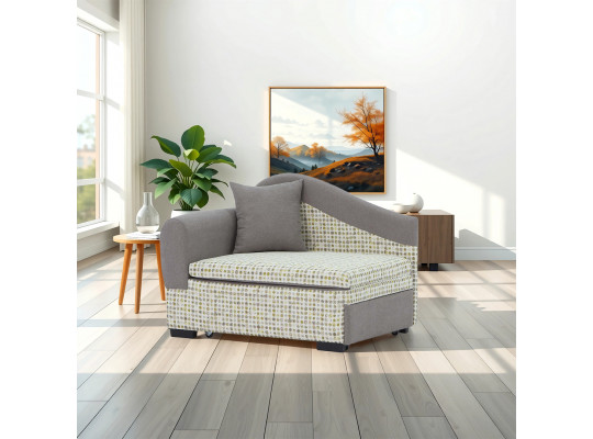 диван HOBEL KIDS LUX CAPPUCCINO SCANDI 19/ LAMENIA 1007 L (1)