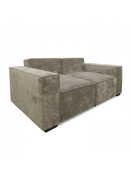 диван HOBEL LOTUS 2 STR CAPPUCCINO MONACO 4/ NIAGARA GREY (2)