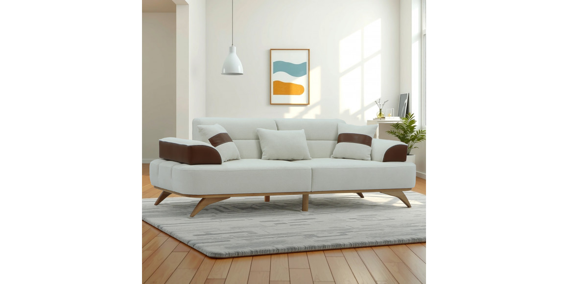 диван HOBEL MANHATTAN HONEY PHANTOM 6 /WHITE BONCUK 2 (1)