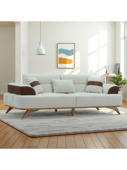 диван HOBEL MANHATTAN HONEY PHANTOM 6 /WHITE BONCUK 2 (1)