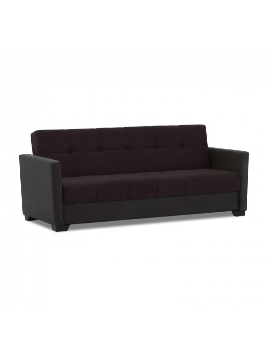 დივანი HOBEL MARVEL ECONOM BROWN 3673/ BROWN LEONARDO 6 G (2)