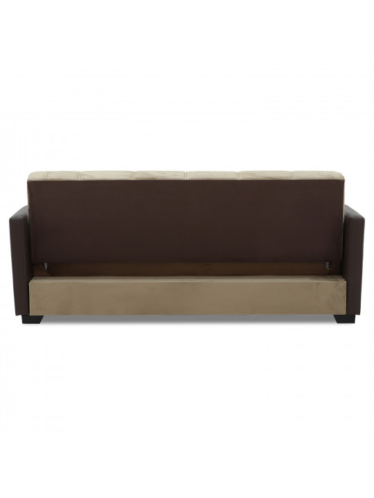 диван HOBEL MARVEL ECONOM COFFEE V460/LIGHT BROWN LETTO 7 (2)