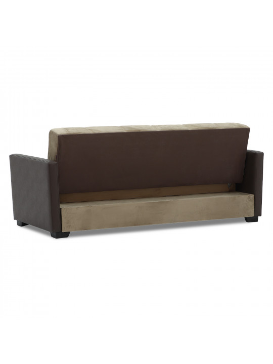 диван HOBEL MARVEL ECONOM COFFEE V460/LIGHT BROWN LETTO 7 (2)