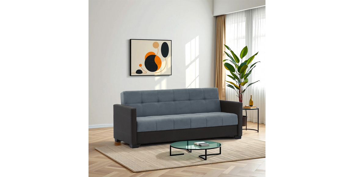 დივანი HOBEL MARVEL ECONOM DARK GREY 8410/ BLUE GREY VIVALDI 12 (2)