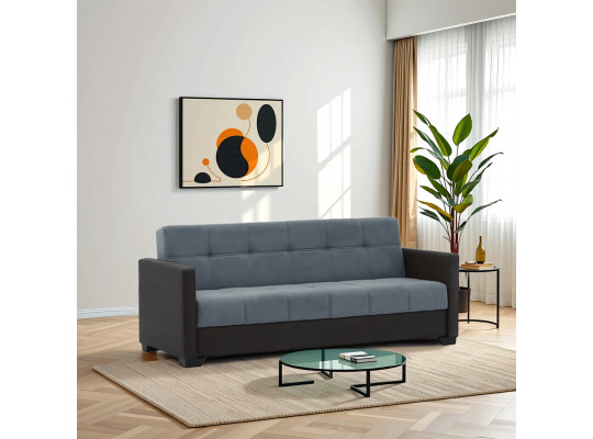 დივანი HOBEL MARVEL ECONOM DARK GREY 8410/ BLUE GREY VIVALDI 12 (2)