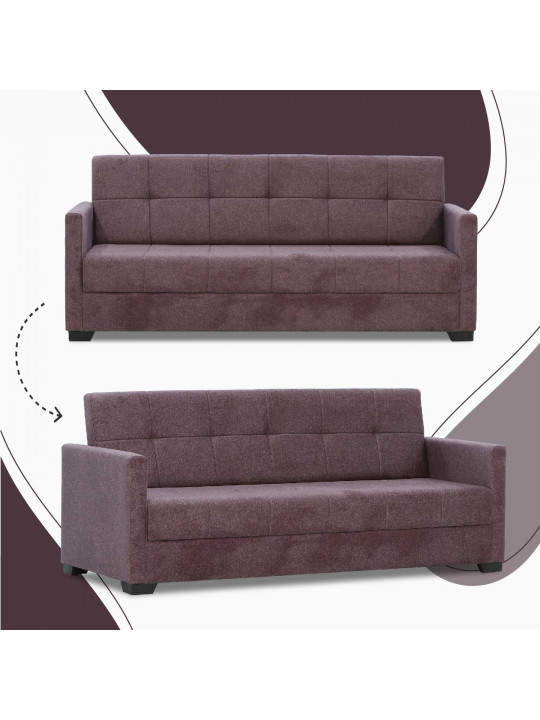 диван HOBEL MARVEL FIX ECONOM HP BLACK 4503/PURPLE MOCASSI 2147 (1)
