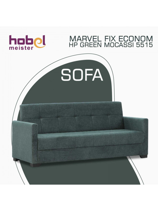 диван HOBEL MARVEL FIX ECONOM HP GREEN MOCASSI 5515 (1)