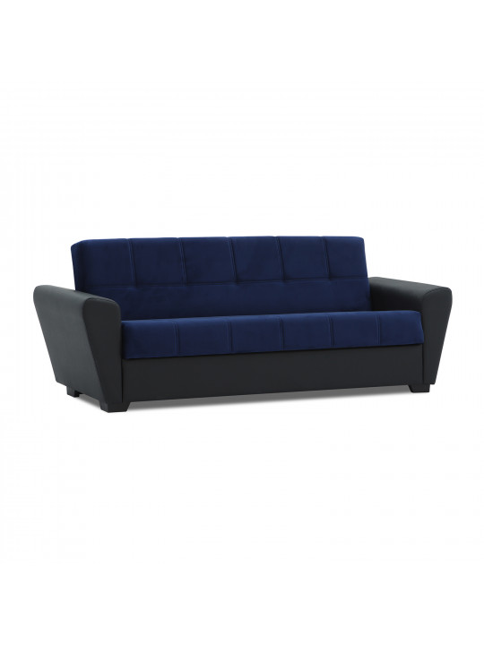 диван HOBEL MODERN ECONOM BLACK 4503/ BLUE CATALANA 17 (2)