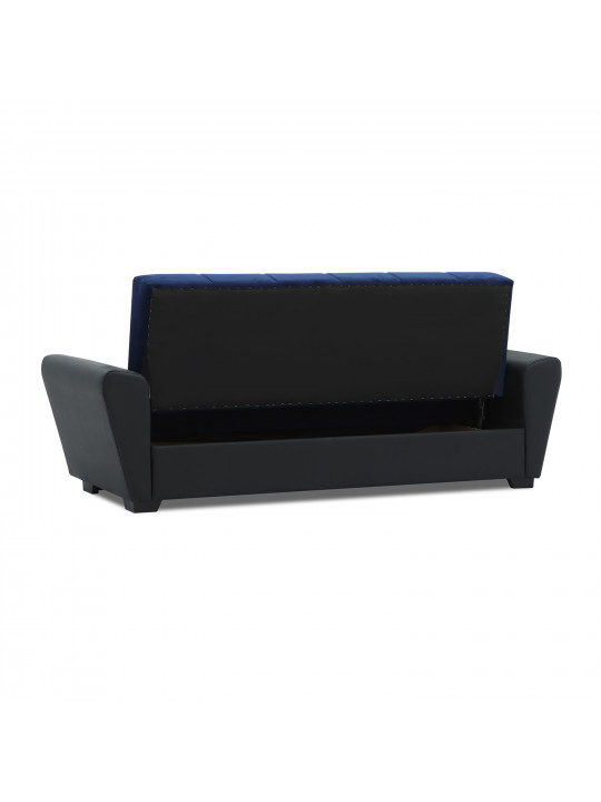 диван HOBEL MODERN ECONOM BLACK 4503/ BLUE CATALANA 17 (2)