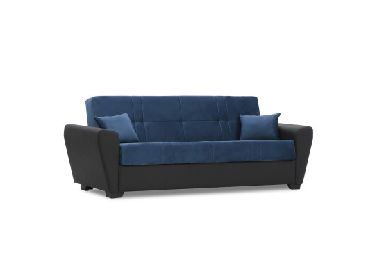 დივანი HOBEL MODERN ECONOM BLACK 4503/BLUE LETTO 21 G (2)