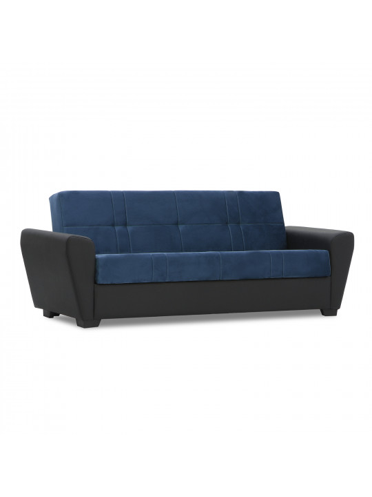 диван HOBEL MODERN ECONOM BLACK 4503/BLUE LETTO 21 G (2)