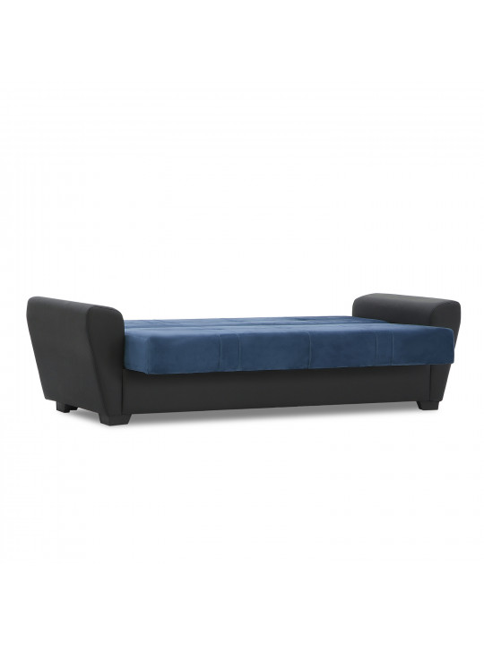 диван HOBEL MODERN ECONOM BLACK 4503/BLUE LETTO 21 G (2)