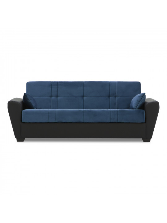 диван HOBEL MODERN ECONOM BLACK 4503/BLUE LETTO 21 G (2)