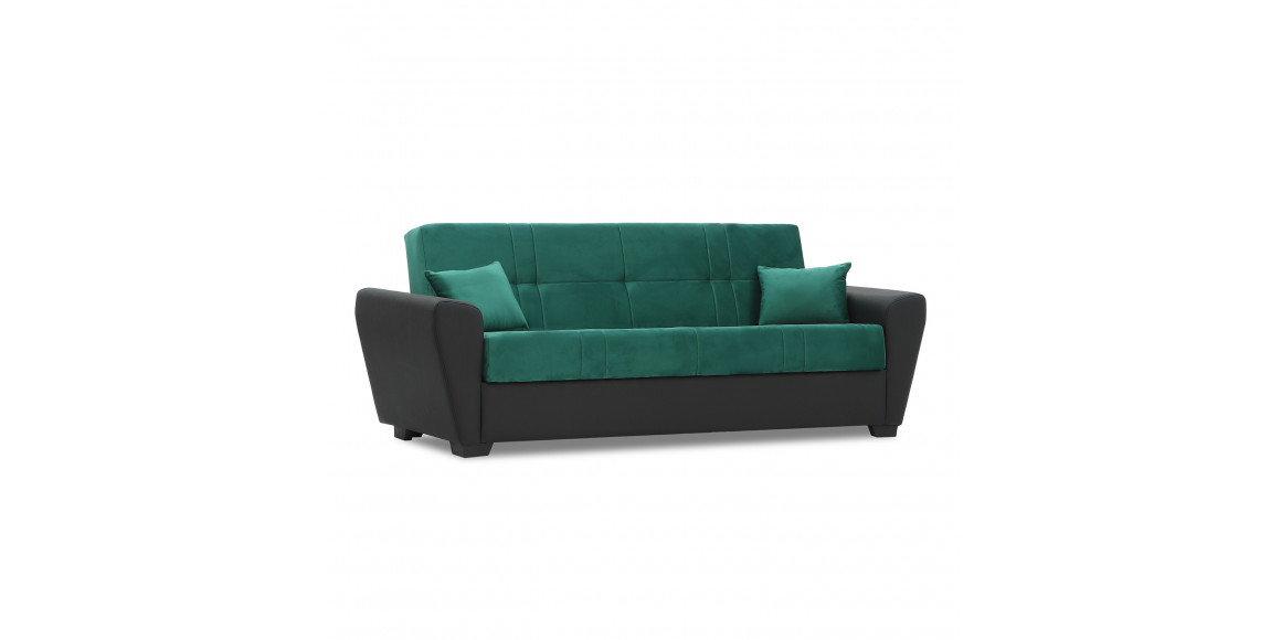 sofa HOBEL MODERN ECONOM BLACK 4503/GREEN LETTO 14 G (2)