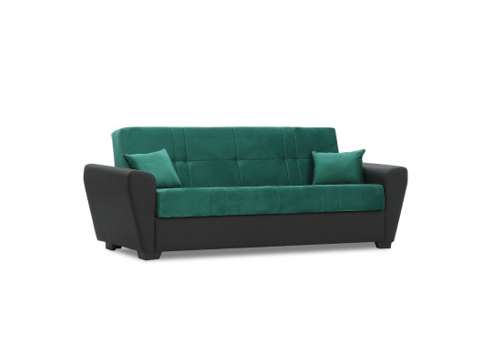 sofa HOBEL MODERN ECONOM BLACK 4503/GREEN LETTO 14 G (2)