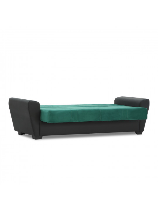 დივანი HOBEL MODERN ECONOM BLACK 4503/GREEN LETTO 14 G (2)