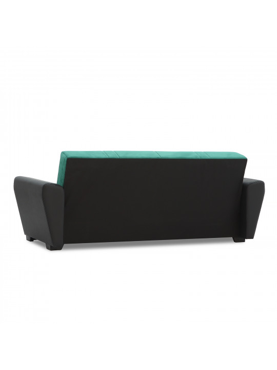 диван HOBEL MODERN ECONOM BLACK 4503/GREEN LETTO 14 G (2)