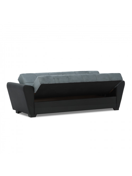 sofa HOBEL MODERN ECONOM BLACK 4503/GREY LETTO 24 (2)