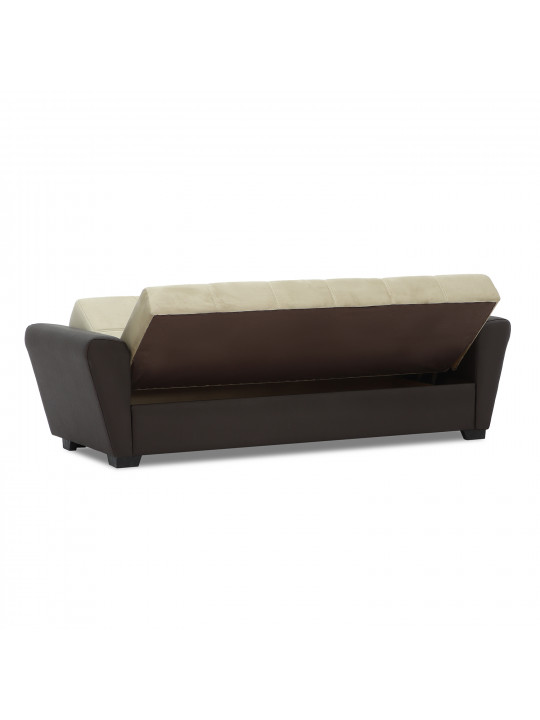 დივანი HOBEL MODERN ECONOM BROWN 3673/CREAM LETTO 8 (2)