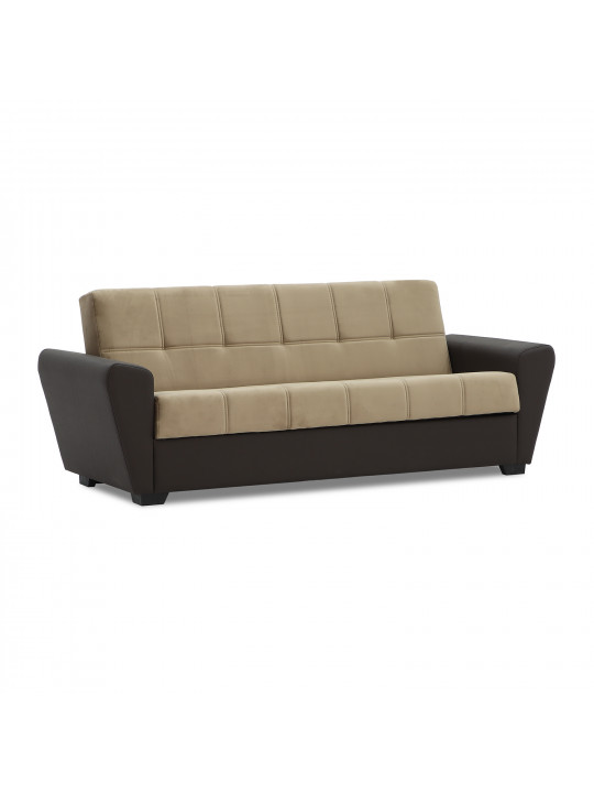 sofa HOBEL MODERN ECONOM BROWN 3673/LIGHT BROWN LETTO 2607 (2)