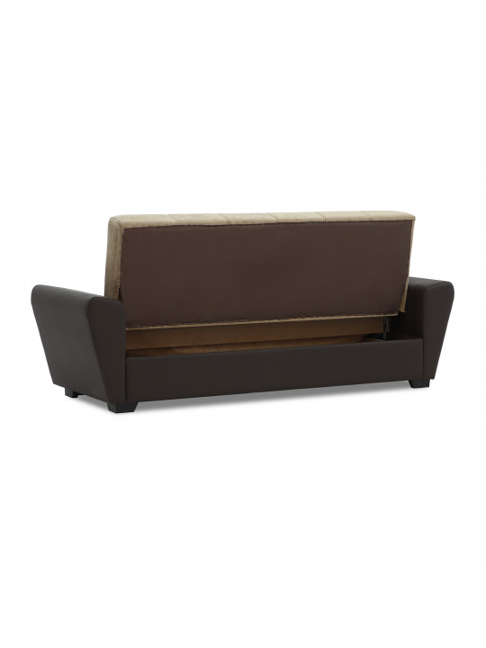 sofa HOBEL MODERN ECONOM BROWN 3673/LIGHT BROWN LETTO 2607 (2)